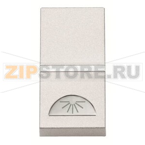 Механизм одноклавишной кнопки, одномодульный, альпийский белый ABB 2CLA210420N1101 