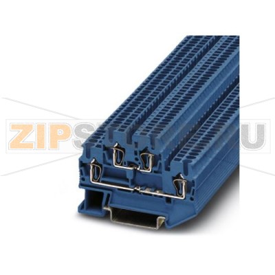 Проходные клеммы Phoenix Contact STTB 1,5 BU Сечение:  0,08 мм² - 1,5 мм², AWG: 28 - 16, Тип подключения: Пружинный зажим, Ширина: 4,2 мм, Цвет: синий, Тип монтажа: NS 35/7,5, NS 35/15.Минимальный заказ: 50 шт.Упаковка: 50 шт.