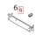 Cable clamp K-103G Toshiba TEC B-SX4T-GS20-QM-R