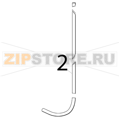 Tube 16x10 Scotsman AC 56 Tube 16x10 Scotsman AC 56Запчасть на деталировке под номером: 2