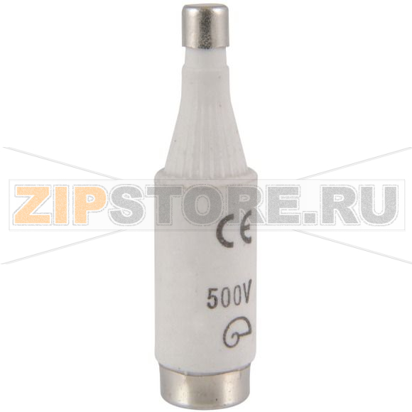 Предохранитель, 6 A, AC 500 В, 100 кА, D1, 13.2x6 мм, gL/gG, IEC с задержкой Eaton FUSE-D1 6A T GL/GG 500VAC E16 
