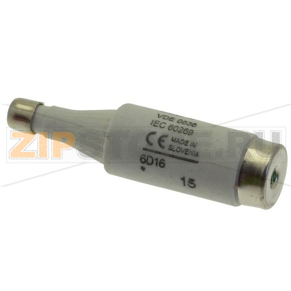 Предохранитель, 6 A, AC 500 В, 100 кА, D1, 13.2x6 мм, gL/gG, IEC с задержкой Eaton FUSE-D1 6A T GL/GG 500VAC E16 