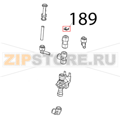 Clip blocca pinzetta raccordi, Ø: 8 Unox XVC 1005EP Clip blocca pinzetta raccordi, Ø: 8 Unox XVC 1005EPЗапчасть на деталировке под номером: 189