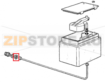 Mutter Scotsman MF 56  Wassereinlaufstueck Scotsman MF 56Запчасть на 