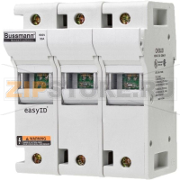Держатель предохранителя, 30 A, AC 600 В, DC 600 В, 200 кА, 98x72x117 мм Eaton 30AJ MODULAR FUS