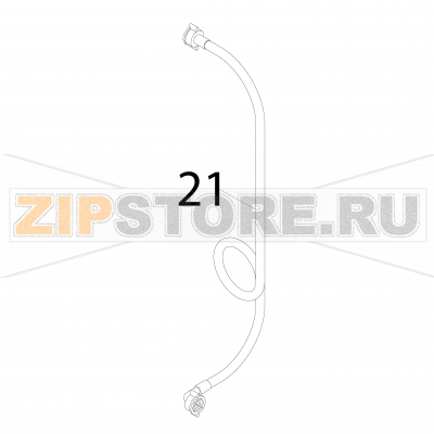 Water intake hose Fagor FI-80 Water intake hose Fagor FI-80Запчасть на деталировке под номером: 21Название запчасти Fagor на английском языке: Water intake hose FI-80.