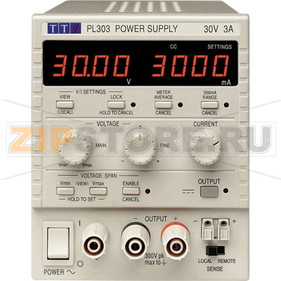 Блок питания лабораторный, регулируемый, 0-30 В/DC, 0-3 А, 90 Вт Aim-TTi PL303-P 