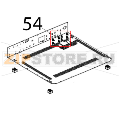Clip DI assaggio per teleruttori Unox XF 190 Clip DI assaggio per teleruttori Unox XF 190Запчасть на деталировке под номером: 54