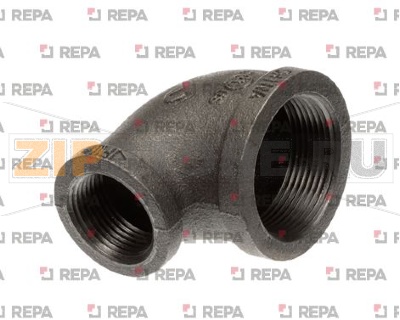 ELBOW, 1-1/2 X 1 REDUCING,BLK 
