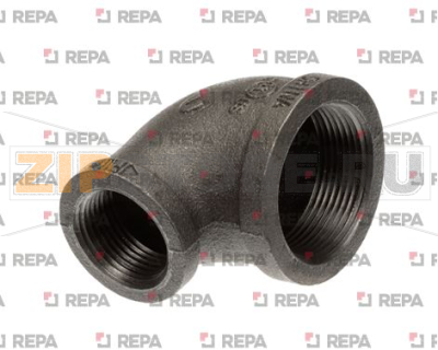 ELBOW, 1-1/2 X 1 REDUCING,BLK 