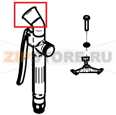 Shower head 3/8&quot; CONVOTHERM OES 10.10   Shower head 3/8" CONVOTHERM OES 10.10Запчасть на сборочном чертеже под номером: 412Название запчасти на английском&nbsp;языке: Shower head 3/8" CONVOTHERM OES 10.10