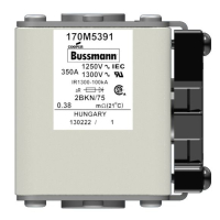 Предохранитель, 350 A, AC 1250 В, 100 кА, size 2, 61x75x77 мм, aR, IEC UL Eaton FUSE 350A 1250