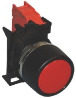 PULSANTE RASATO OPACO ROSSO