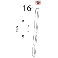 Door column blanking cap CL BL Unox XB 895