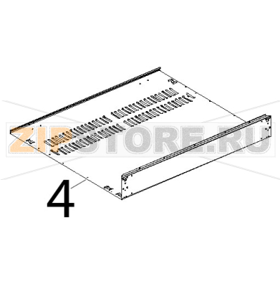 Fondo esterno inox Unox XBC 804 Fondo esterno inox Unox XBC 804Запчасть на деталировке под номером: 4