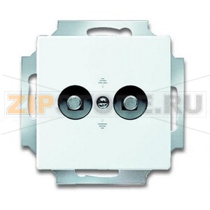 Розетка двойная, альпийский белый ABB 3114.52 