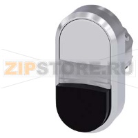 АКТУАТОР ДВОЙНОЙ КНОПКИ С ВОЗМОЖНОСТЬЮ ПОДСВЕТКИ, 22MM, КРУГЛ., ГЛЯНЦЕВЫЙ МЕТАЛЛ, КНОПКИ: БЕЛАЯ (ПЛОСКАЯ), ЧЁРНАЯ (ВЫСТУПАЮЩАЯ), С МАРКИРОВКОЙ ЛАЗЕРОМ, НАЧАЛО С ТРОКИ - ВЕРХНИЙ РЕГИСТР, ДАЛЕЕ - НИЖНИЙ РЕГИСТР Siemens 3SU1051-3BB61-0AA0-Z&nbsp;Y10