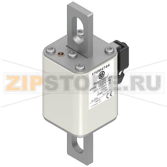 Предохранитель, 450 A, AC 1250 В, 100 кА, size 1, 53x69x160 мм, aR, IEC UL Eaton FUSE 450A 125 