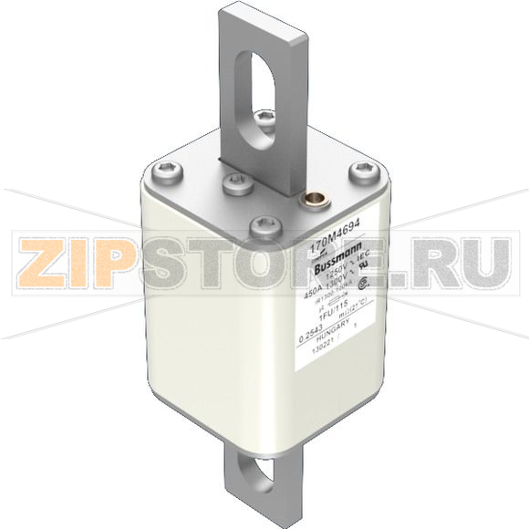 Предохранитель, 450 A, AC 1250 В, 100 кА, size 1, 53x69x160 мм, aR, IEC UL Eaton FUSE 450A 125 
