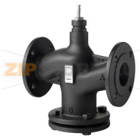 VVF43.80-100 - 2-ходовой седельный клапан, фланцевый, PN16, DN80, kvs 100 Siemens VVF43.80-100