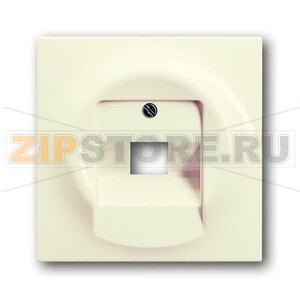 Накладка для однопостовой розетки с полем для надписи ABB 2CKA001753A0085 