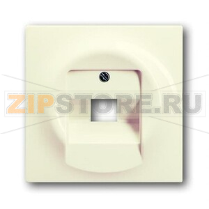 Накладка для однопостовой розетки с полем для надписи ABB 2CKA001753A0085 