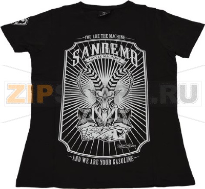T-SHIRT SANREMO BLACK WOMAN SIZE S 