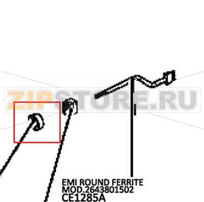 Emi round ferrite MOD.2643801502 Unox XBC 805E Emi round ferrite MOD.2643801502 Unox XBC 805EЗапчасть на деталировке под номером: 25Название запчасти на английском языке: Emi round ferrite MOD.2643801502 Unox XBC 805E