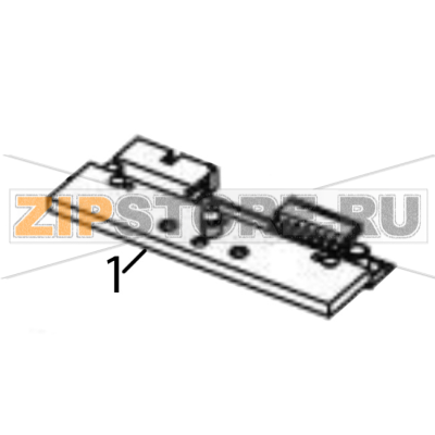Печатающая термоголовка TSC MH640T (300dpi) Печатающая головка для принтера TSC MH640T (300dpi)Запчасть на деталировке под номером: 1
