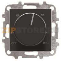 Накладка для терморегулятора, чёрный бархат ABB 2CLA854090A1501