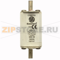 Предохранитель, 100 A, AC 690 В, 200 кА, DIN 00, 30x60x79 мм, gR, DIN, IEC Eaton FUSE 100A 690V