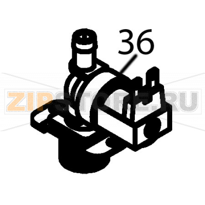 Simple water inlet electrovalve Fagor FI-2700I Simple water inlet electrovalve Fagor FI-2700IЗапчасть на деталировке под номером: 36Название запчасти Fagor на английском языке: Simple water inlet electrovalve FI-2700I.