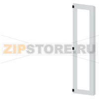 SIVACON, door half, left, inspection window, IP55, H: 2000 mm, W: 450 mm, RAL 7035, Protection class 1 Siemens 8MF1070-2UT25-0BE2