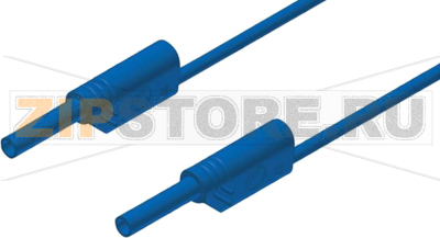 Провод тестовый 0.25 м, 10 A, 1000 В/AC/DC, синий Hirschmann 975694702 