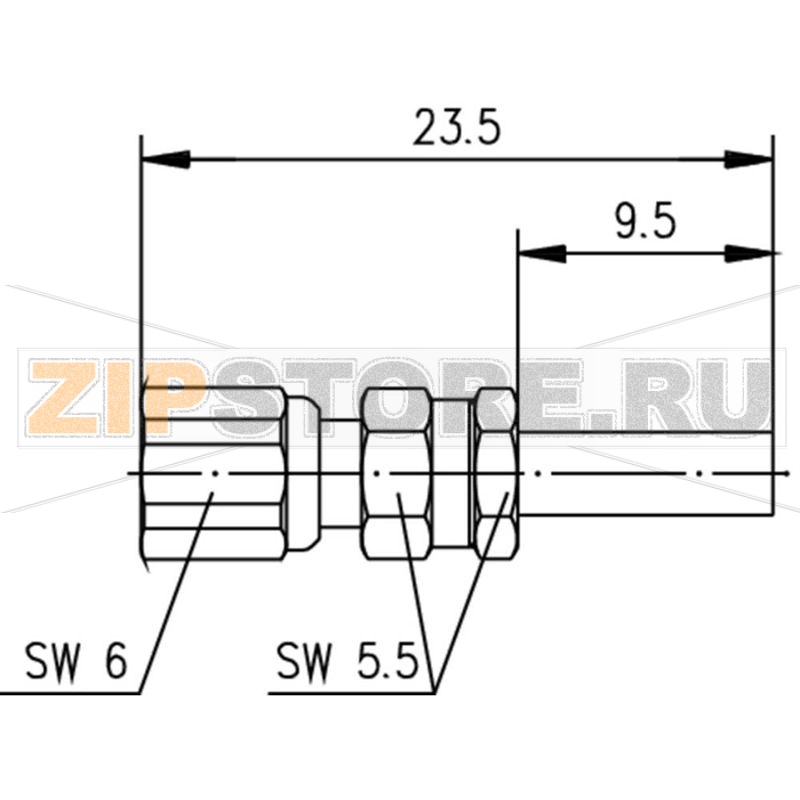 Разъем SMC, 50 Ом, 1 шт Telegärtner J01171A0011 