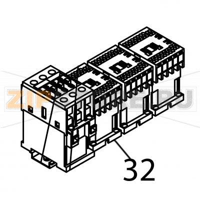 Contactor (energy recovery) Fagor FI-2700I Contactor (energy recovery) Fagor FI-2700IЗапчасть на деталировке под номером: 32&nbsp;Название запчасти Fagor на английском языке: Contactor (energy recovery) FI-2700I.