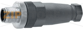 Разъем резьбовой М12, 4 А, 4 контакта Hirschmann ELST 4012 PG9 