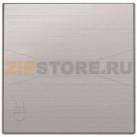 Накладка розетки, нержавеющая сталь ABB 2014.80