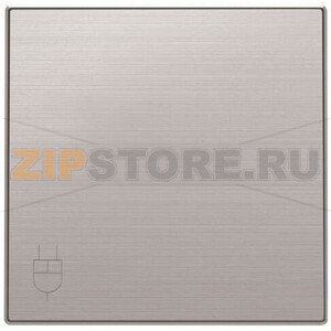 Накладка розетки, нержавеющая сталь ABB 2014.80 
