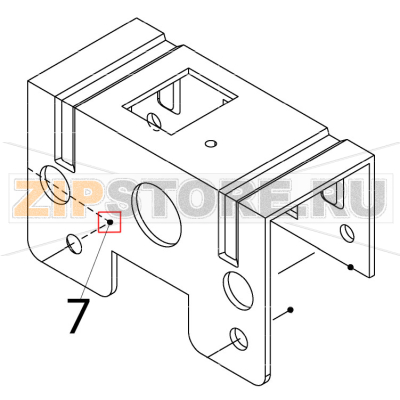 Flat head machine screw Hoshizaki IM-65NE-25 Flat head machine screw Hoshizaki IM-65NE-25Запчасть на деталировке под номером: 7