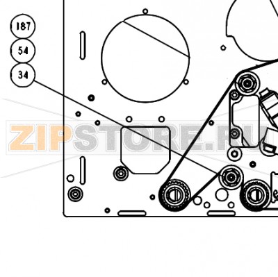 Шкив стойки Datamax A-4606 LH Шкив стойки Datamax A-4606 LHЗапчасть на сборочном чертеже под номером: 34Название запчасти Datamax на английском языке: POST IDLER