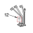 Screw, self tapping 4-40 X 5/16 Phil pan HD, type TT KitchenAid 5KPM50