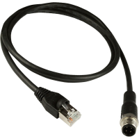 Кабель 1 м, IP67 MOXA CBL-M12D(MM4P)/RJ45-100