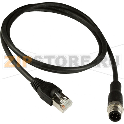 Кабель 1 м, IP67 MOXA CBL-M12D(MM4P)/RJ45-100 