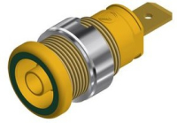 Гнездо 32 А, 1 кВ, зеленое, желтое Hirschmann SEB 2620 F6.3 YELLOW/GREEN