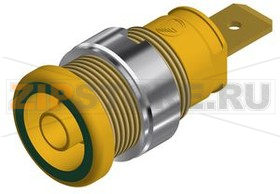 Гнездо 32 А, 1 кВ, зеленое, желтое Hirschmann SEB 2620 F6.3 YELLOW/GREEN 