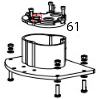 Bearing seat oil hole cover Hurakan HKN-20SN2V