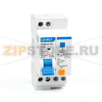 Дифавтомат 32 А, 30 мА, 4.5 кА Chint NXBLE-40 