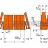 MCS MIDI Classic THT female header; 0.6 x 1.0 mm solder pin; angled; Locking lever; Pin spacing 5.08 mm; 16-pole; orange Wago 232-276/039-000 - MCS MIDI Classic THT female header; 0.6 x 1.0 mm solder pin; angled; Locking lever; Pin spacing 5.08 mm; 16-pole; orange Wago 232-276/039-000