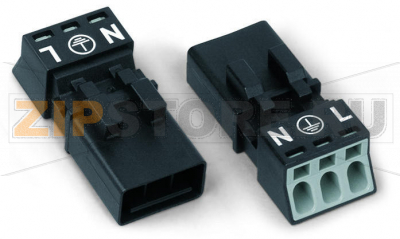 Штекер; 3-пол.; 1,50 mm; черные Wago 890-213 Protected against mismating and maintenance-freePush-in CAGE CLAMP® spring pressure connection technology allows solid conductors to be simply pushed into a unit.Low profile with 4.4 mm pole spacingWhen assembled, the installation connectors comply with IP40 and are suitable for easily accessible areas....